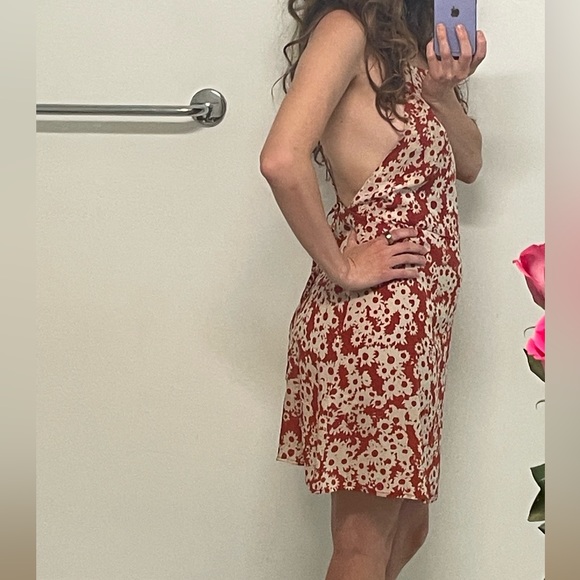 Realisation Par Silk Orange Floral dress. - Picture 4 of 16